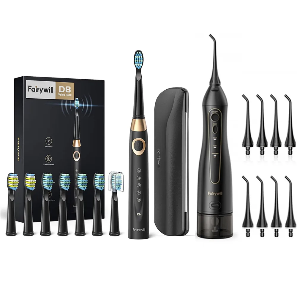 

Портативный ирригатор для полости рта Fairywill, 300 мл, USB, перезаряжаемый ирригатор для полости рта, струйный ирригатор, Стоматологический Ирриг...