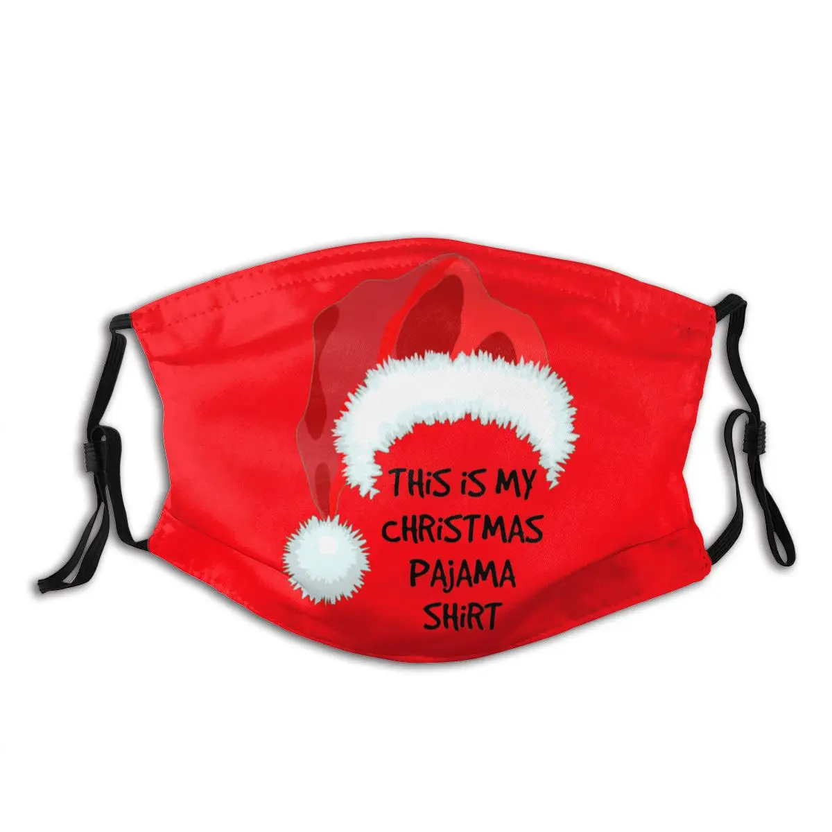 

Рождественская Пижама 2 Рождественский день (1) маска от пыли для взрослых с фильтром из активированного угля смешная черная маска тканевые ...