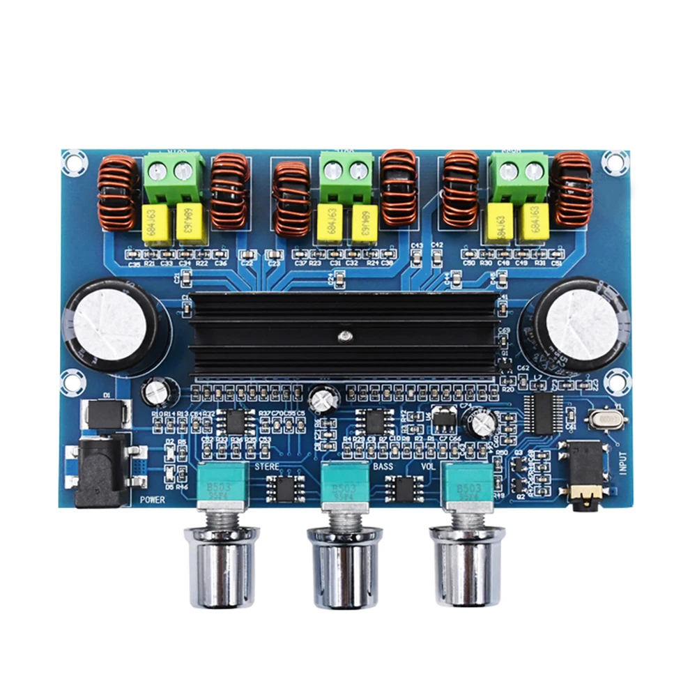 Плата цифрового усилителя TPA3116D2 Bluetooth 5 0 громкость 2 1 каналов стерео класс D 50 Вт * +