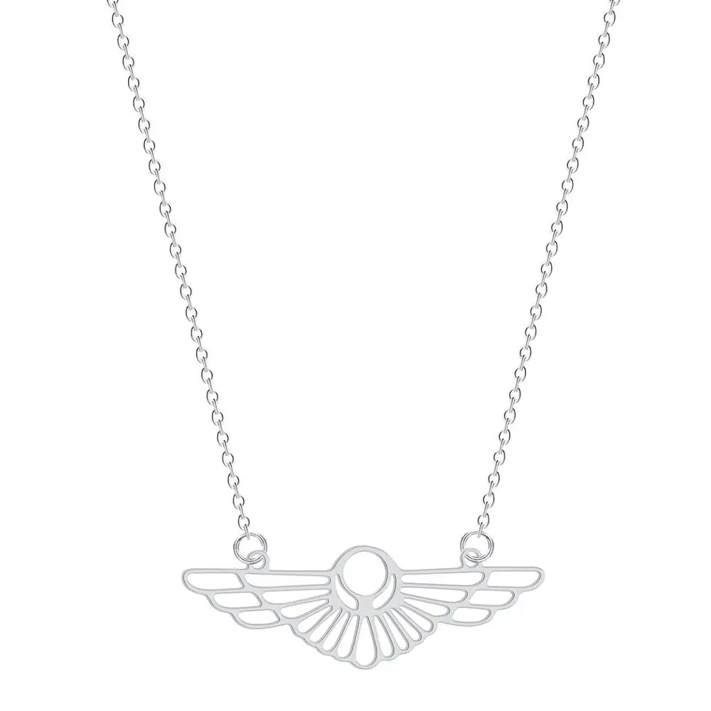 Чандлер полые оригами крыло Чокер Заявление Ожерелье Женщины нержавеющие