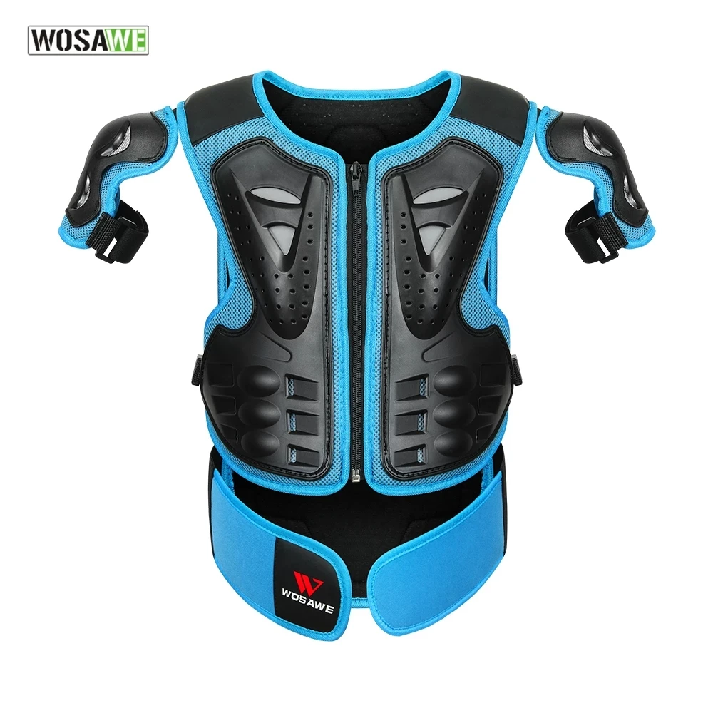 Детский армированный жилет WOSAWE защитный для езды на мотоцикле сноуборде лыжах
