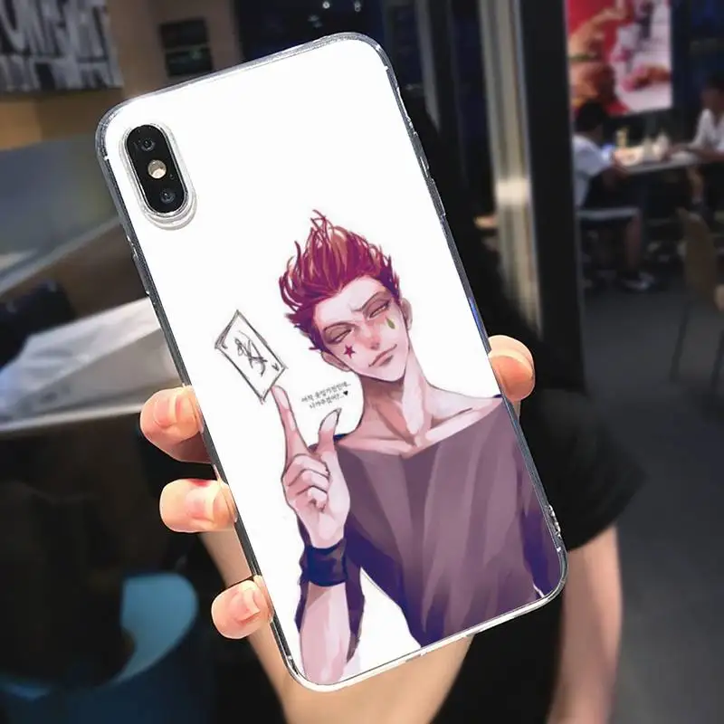 

Hisoka Anime Hunter X hunter Phone Case Transparent soft For iphone 5 5s 5c se 6 6s 7 8 11 12 plus mini x xs xr pro max
