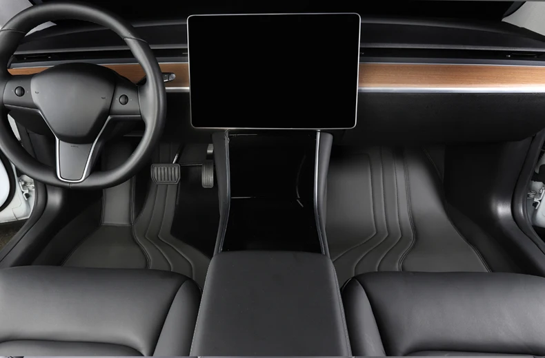 LUCKEASY для Tesla модель 3- автомобиль из микрофибры носить все включено коврики 3 шт./компл