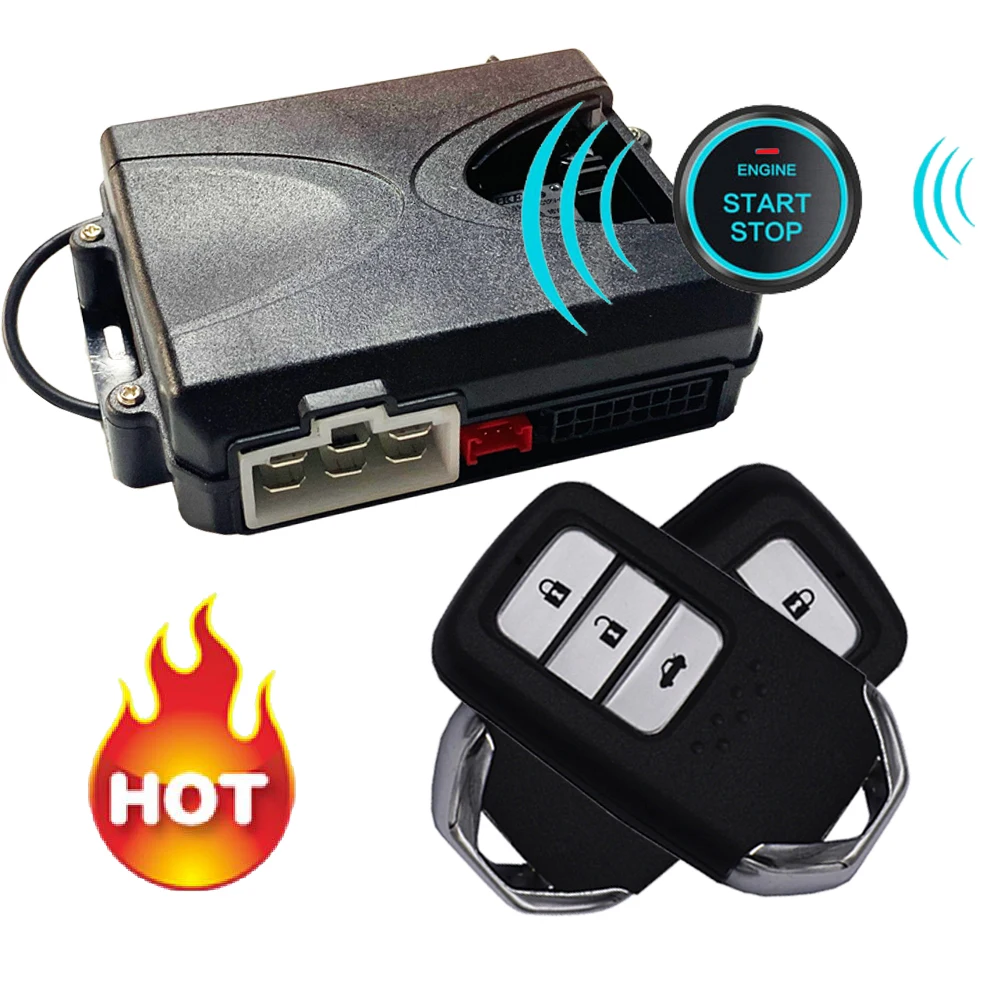 

Cardot Pke Keyless Entry Remote Starter Engine Start Stop Car Alarm System