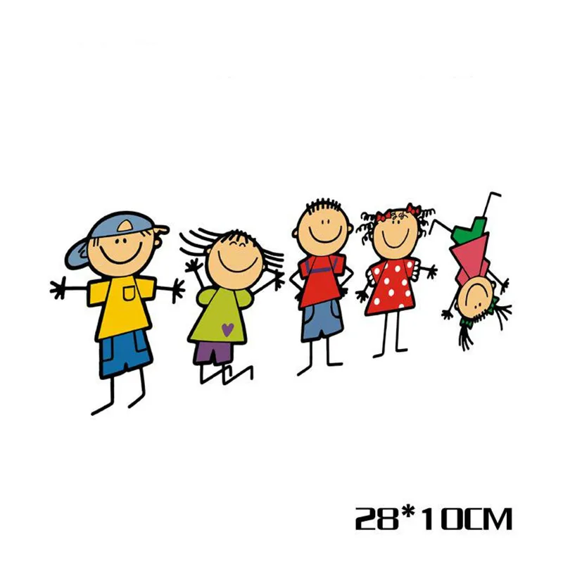 Мультяшная большая семейная дневная Наклейка на окно автомобиля для папы мамы