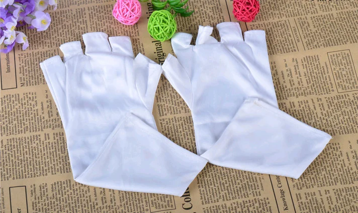 1 пара профессиональные перчатки из бамбукового волокна для дизайна ногтей |