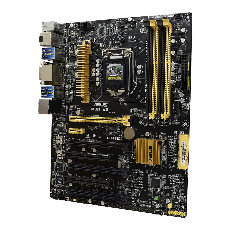 Bestellen ASUS P9D WS PC Gaming Server Workstation Desktop Motherboard LGA 1150 C226 DDR3 PC Motherboards Set