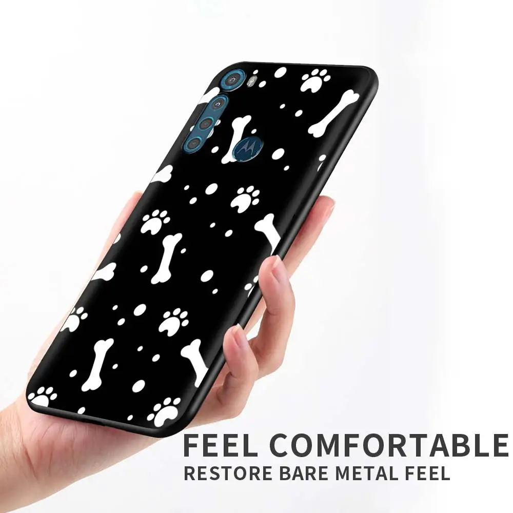 phone capa for motorola g9 play one fusion g8 power lite shell for moto e6s edge plus g30 soft case cat dog paw animal free global shipping