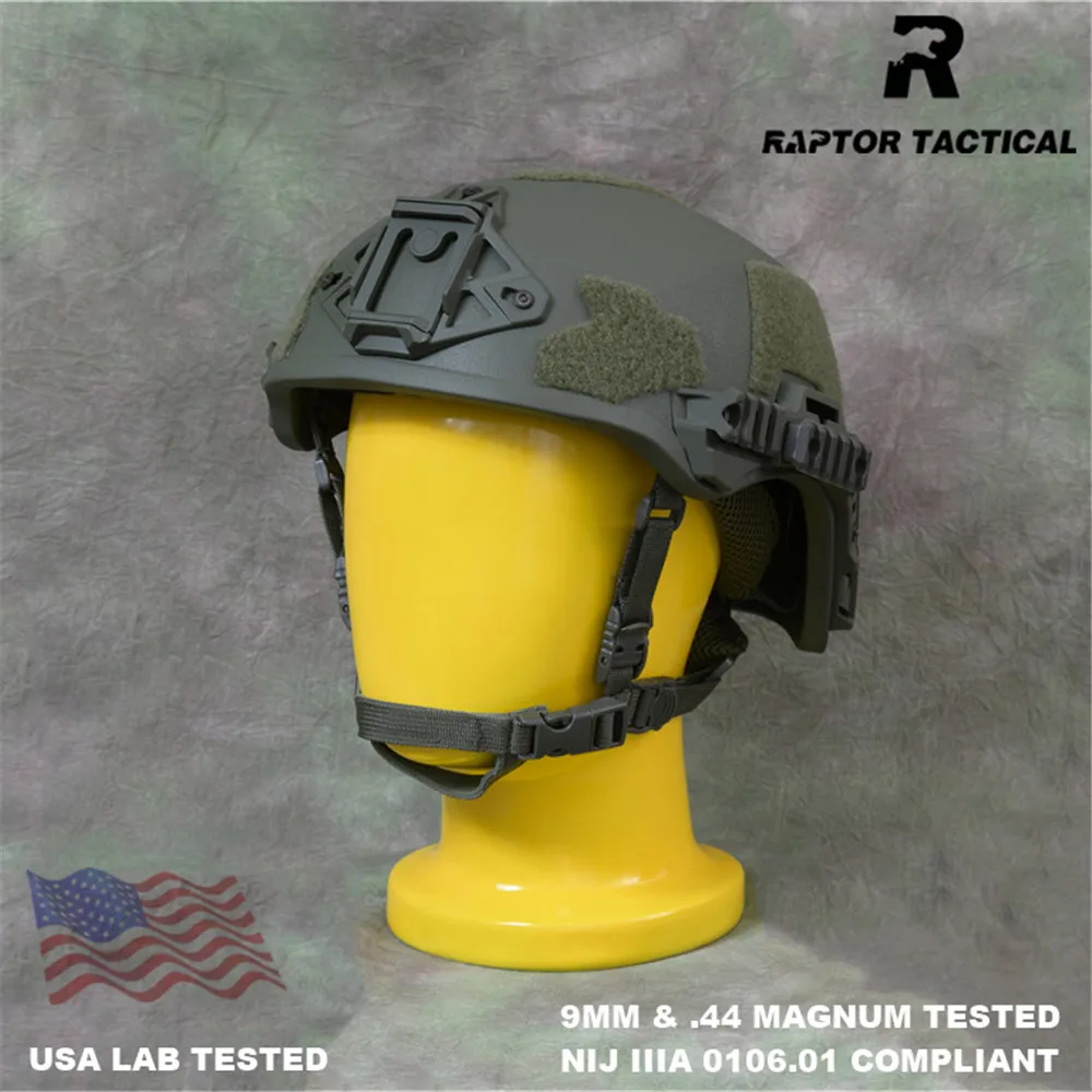 Пуленепробиваемый шлем Raptor Tactical teamвенди EXFIL SL Style NIJ IIIA 3A 0106 01 ISO EPIC High Cut Aramid Twaron