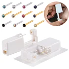 Одноразовый безопасный стерильный носовой прибор для пирсинга, пистолет-шпильки для пирсинга, машинка для инструмент для пирсинга, серьги-гвоздики, ювелирные изделия, 1 шт.
