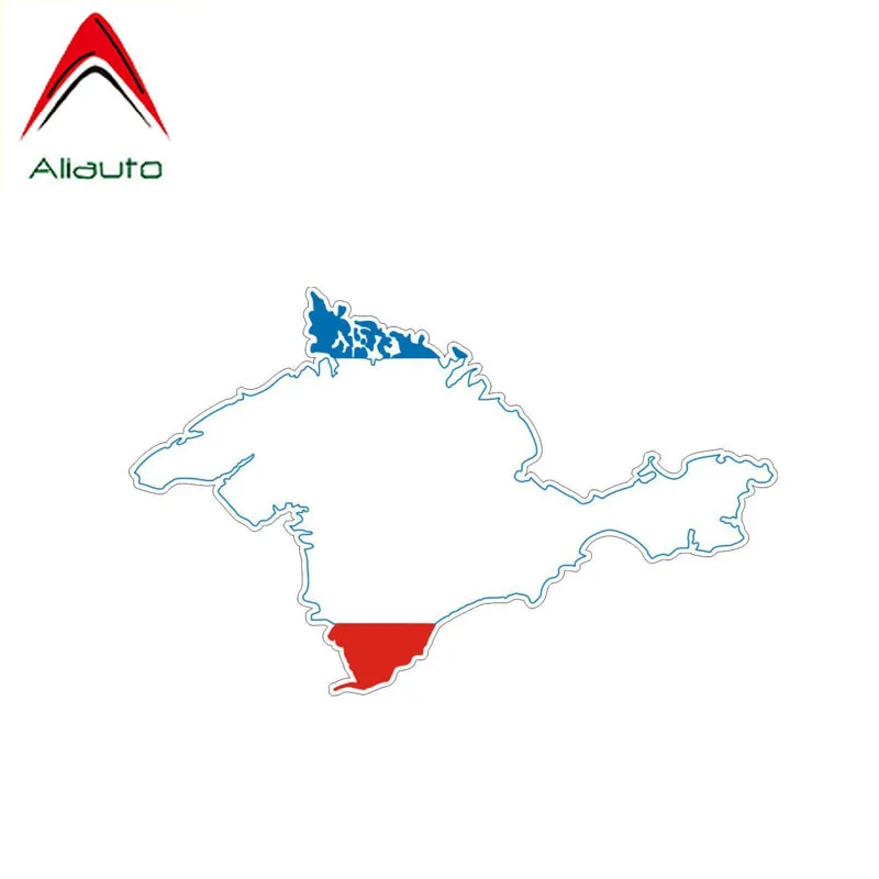 

Забавная наклейка Aliauto в виде карты Крыма, автомобильный мотоциклетный шлем, автомобильная наклейка, декоративные аксессуары для Seat Ibiza Passat,14 см * 9 см