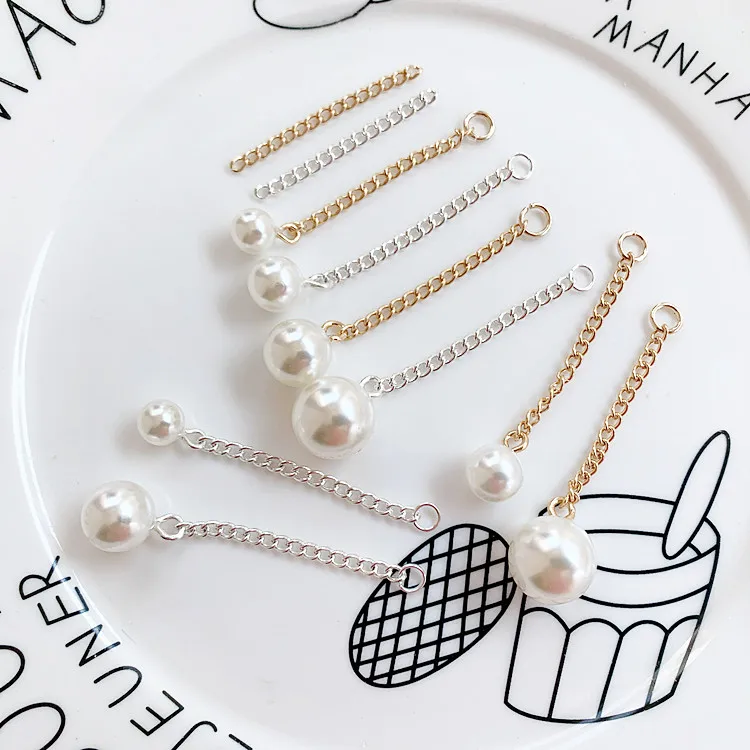 Diy серьги аксессуары жемчужная цепочка с кисточками Плавающие Подвески для