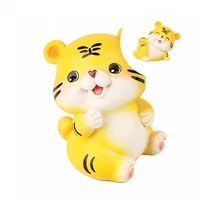 fashion animal statue non slip resin kids toy gift tiger miniature tiger figurine small tiger