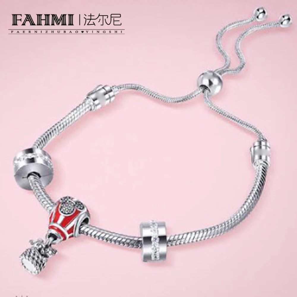 

2020 100% 925 Sterling Silver Classic 90th Anniversary Love Balloon Gift Bracelet Set Limited Exclusive Manufacturer Sales