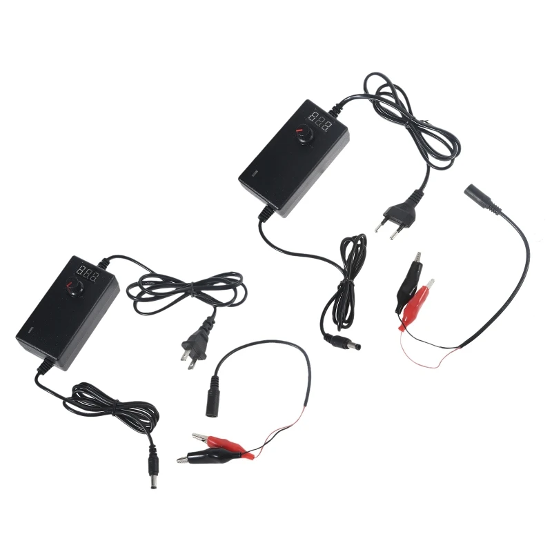 

5.5x2.5mm Converter Power Adapter AC 100-240V to DC 3V-12V 2A Power Supply Adapter for Remote Control Telephone Camera