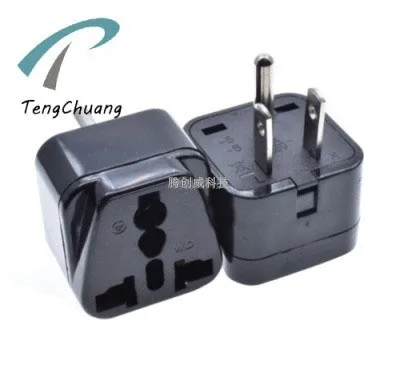 

10PCS Universal to US Plug Adapter Multifunction Type B 3 Pins Conversion Plug America Canada Converter