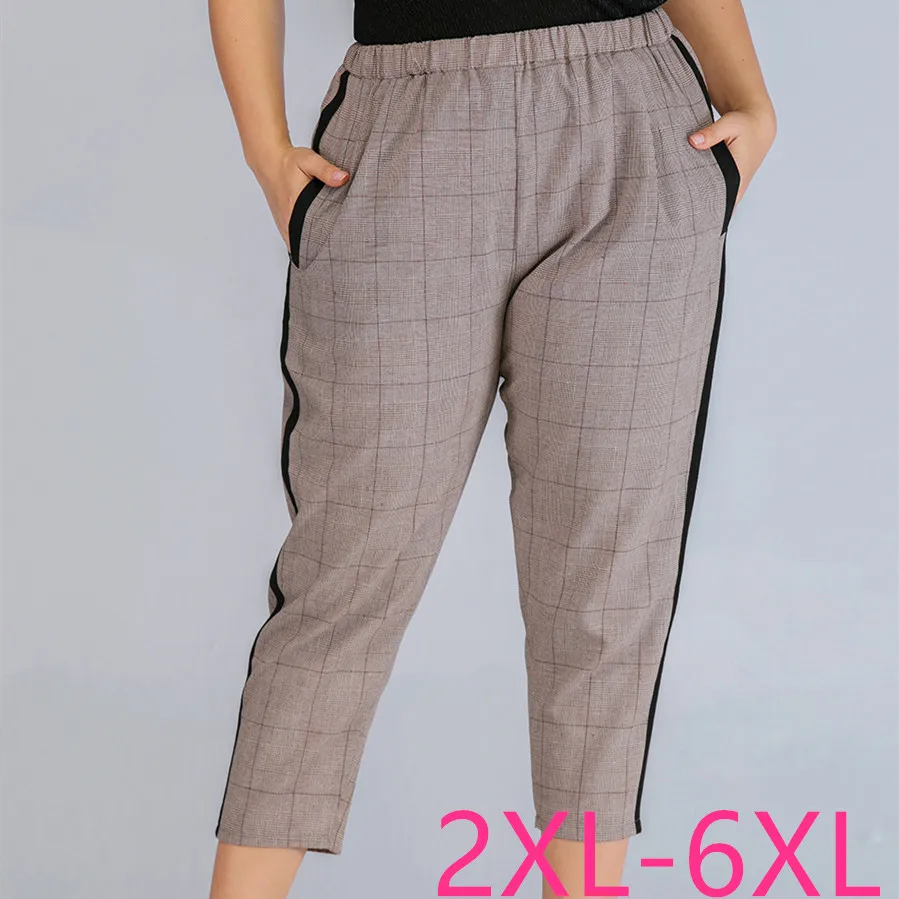 2021 летнее платье размера плюс узкие брюки для женщин Повседневная одежда