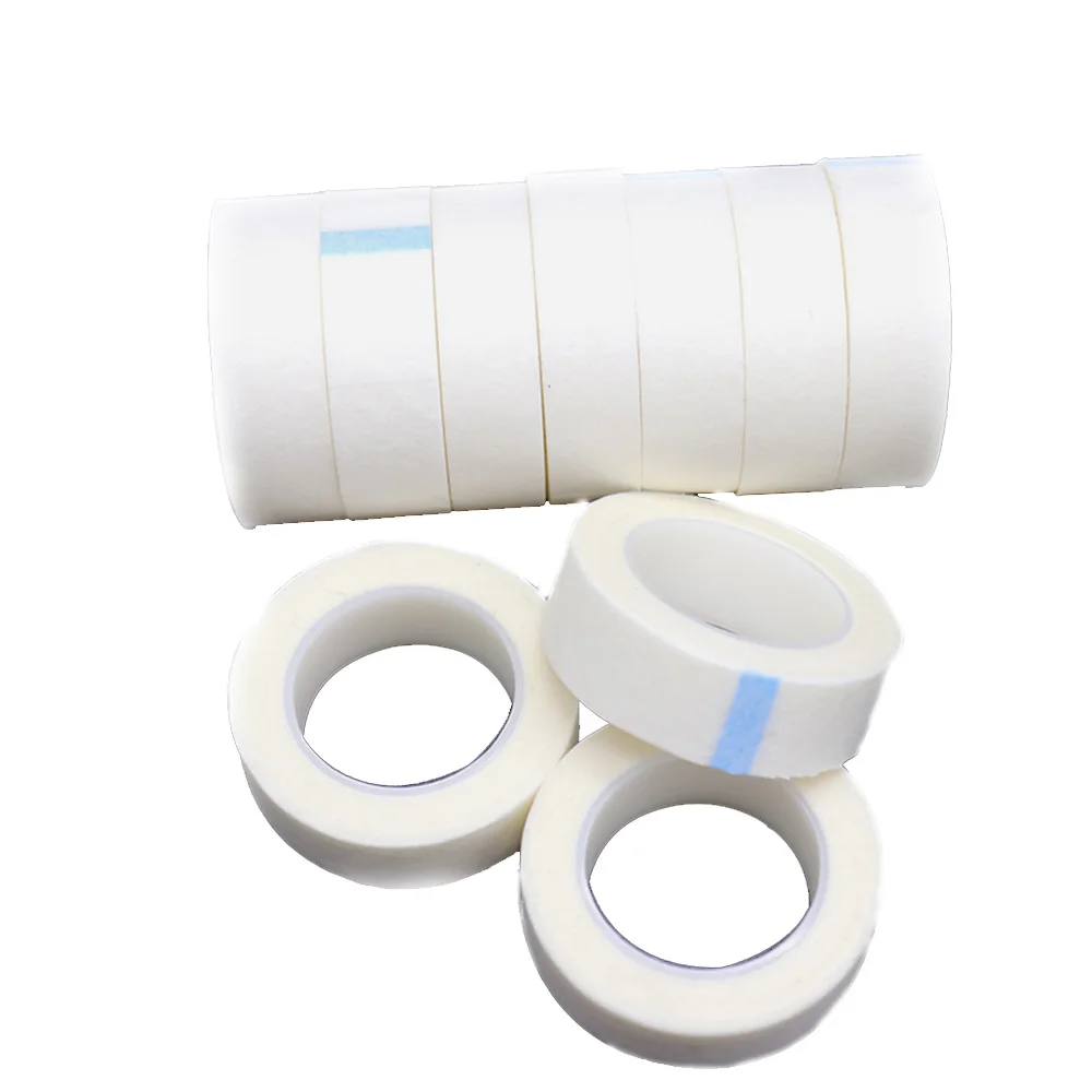 Комплект из 3 предметов: лента для наращивания Белых Ресниц не тканая набор ухода