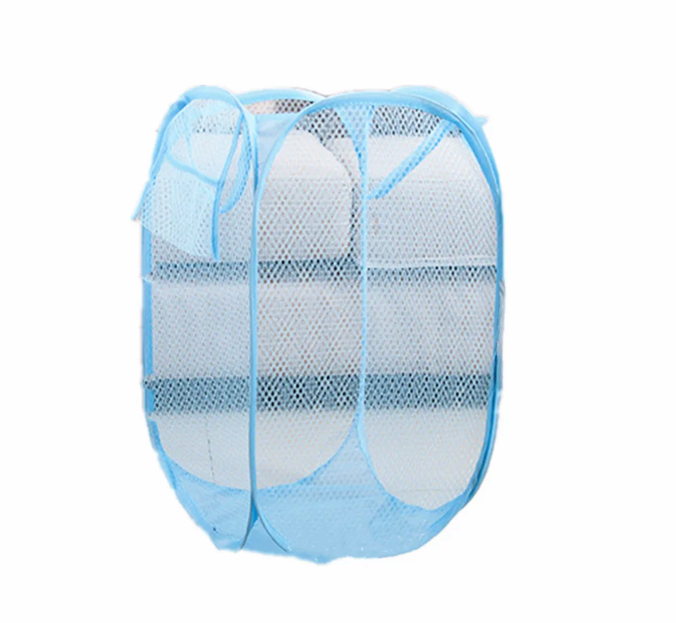 sky blue Корзина для белья складная ручка стенд коробка для хранения полиэстер стиральная грязная одежда большая корзина Органайзер корзина для игрушек супер большая сумка - Цвет: sky blue