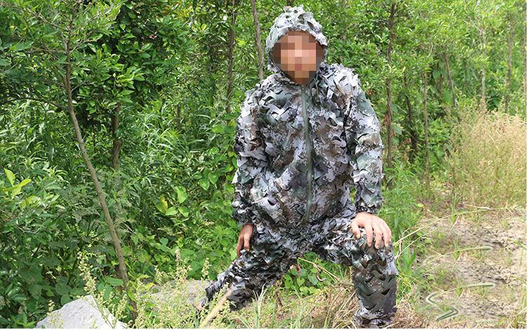 Охотничий Камуфляжный костюм с 3D листьями охотничий военный снайперский CS Savage Camo
