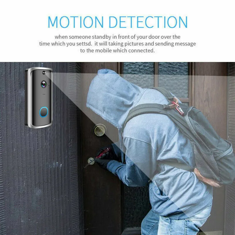 PYMH Wi-Fi беспроводной видеодомофон двусторонний разговор Смарт дверной звонок камеры безопасности