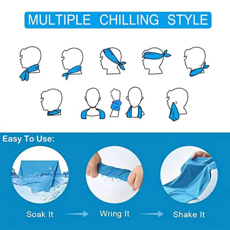

1pc Quick Drying Sports Towel Swimming Towels Traveling Yoga Towels Rapid Cooling Sports Outdoor Gym Cold Sensation Fitness