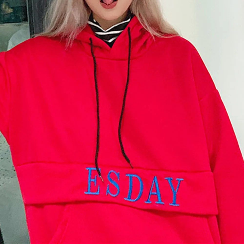 Женские толстовки с воротником под горло в Корейском стиле сезон осень-зима