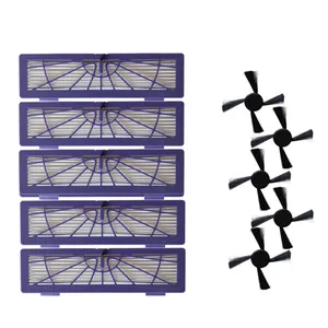 5x робот-очиститель боковая щетка 5x HEPA фильтр для Neato Botvac 80 70e 75 85 Запчасти для роботизированного пылесоса аксессуары