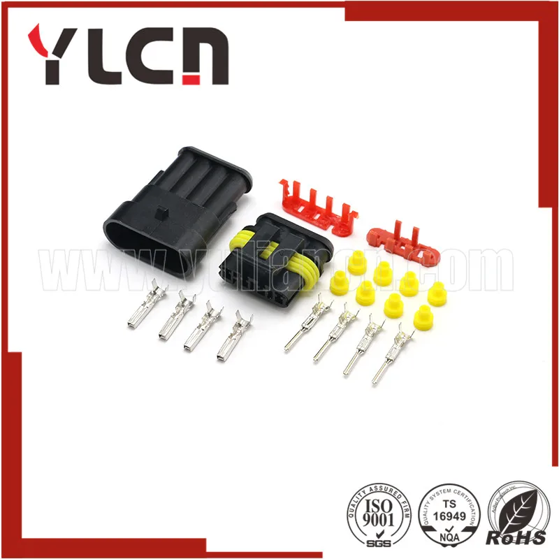 3 Sets 1.5 Series Connector Kits Four Pins Male Female Car Plug No.282088-1 282106-1 | Обустройство дома