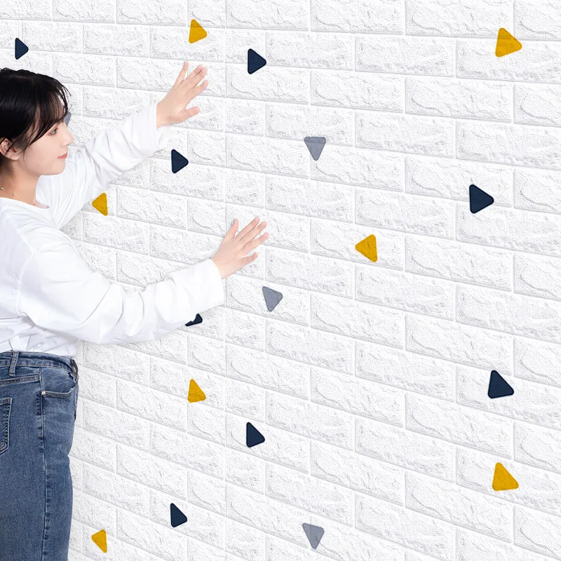 

Wallpaper Self-adhesive 3D Three-dimensional Wall Stickers Bedroom Warm Children's Room Cartoon Soft Pack Baby Wallpaper