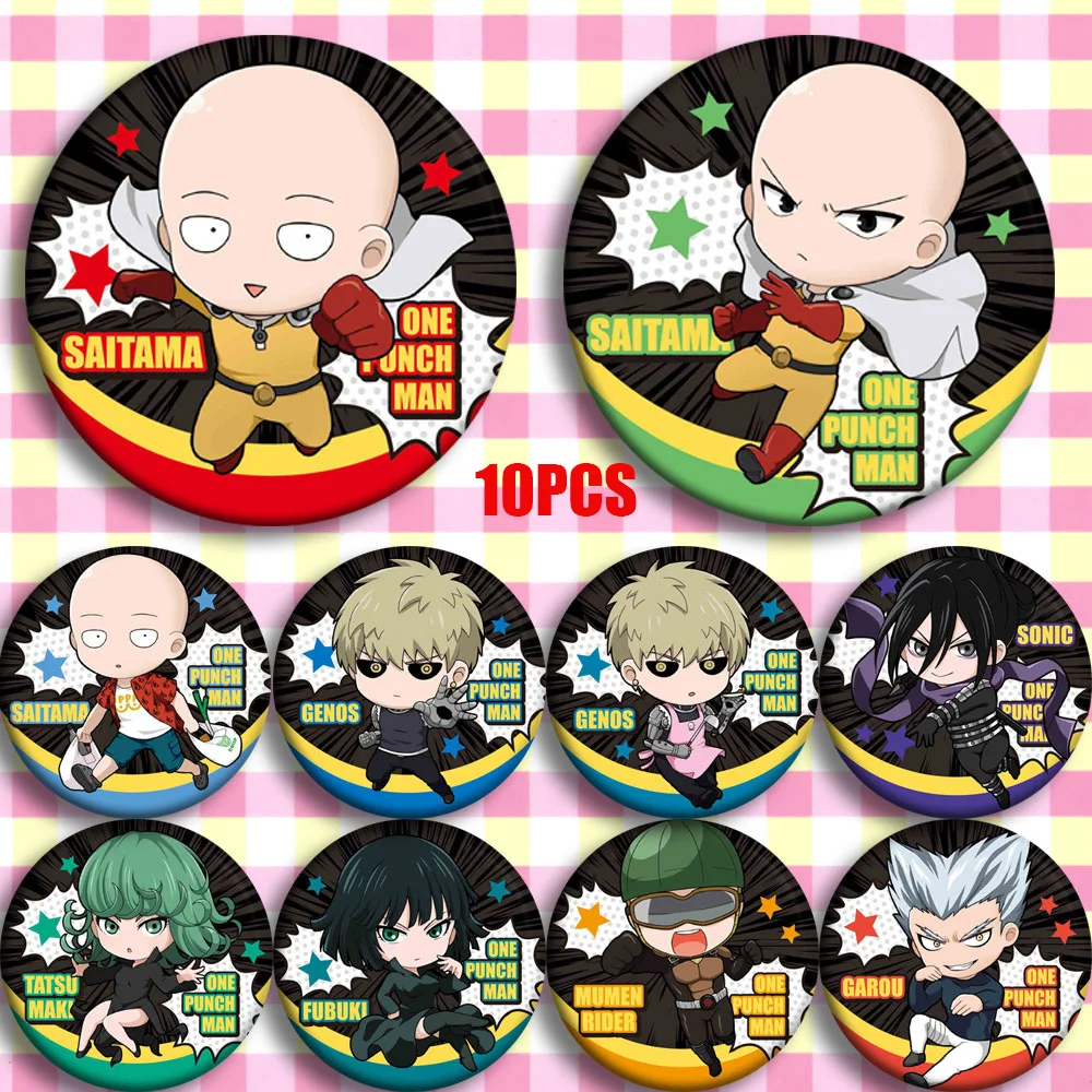 Японский аниме ONE PUNCH-MAN Сайтама Genos Tatsumaki Косплей Bedge мультфильм собирать значок