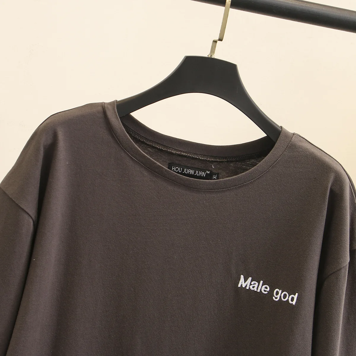 Весенняя женская футболка большого размера Модные свободные топы с длинными