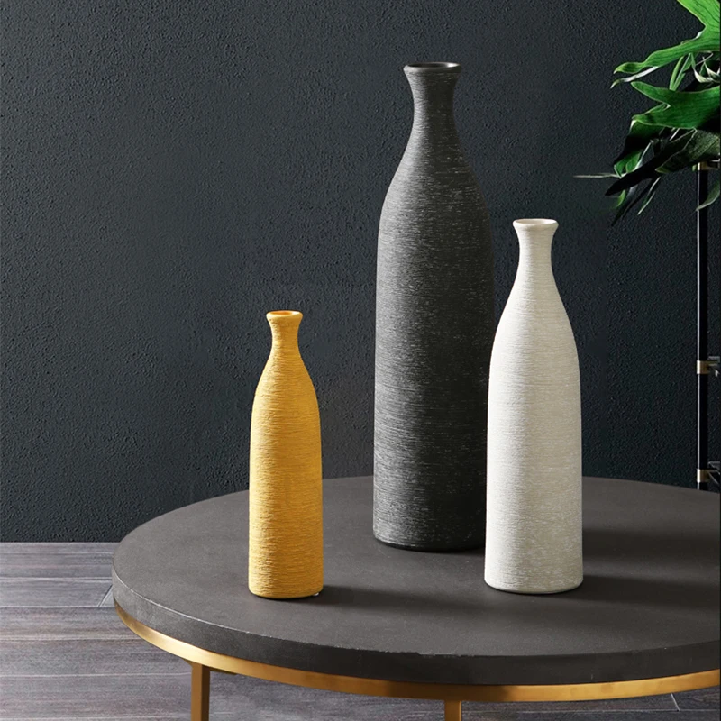 Ваза цветок керамическое украшение для гостиной домашний декор высокая ваза