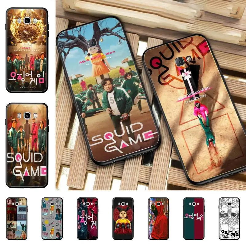 

YNDFCNB Squid Game TV 456 Phone Case for Samsung J 4 5 6 7 8 prime plus 2018 2017 2016 J7 core