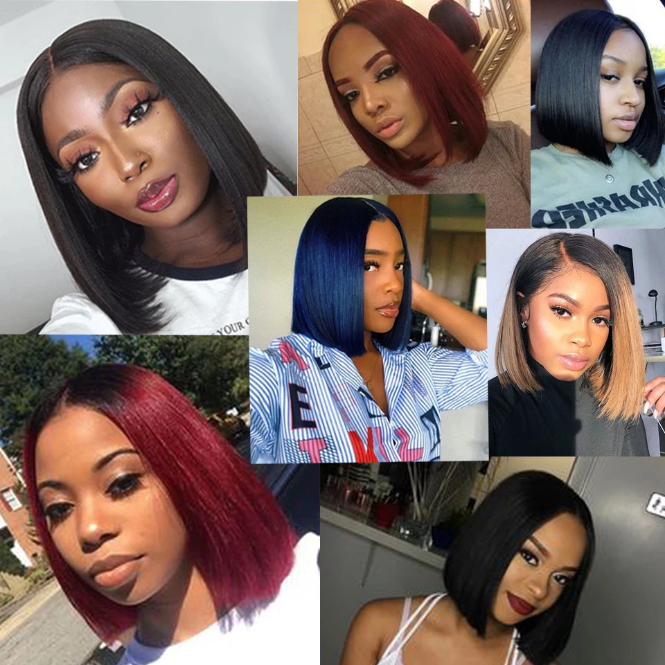 Черные парики из человеческих волос дебютные прямых для женщин на сетке спереди