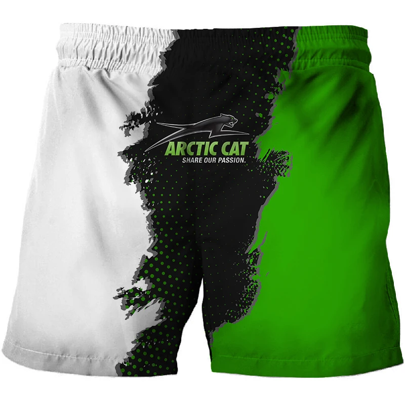 

Summer hot-selling Fashion Shorts Arctic cat-3D Printed Casual Pants high-quality Harajuku Beach Pants hip-hop Cool Super Sports