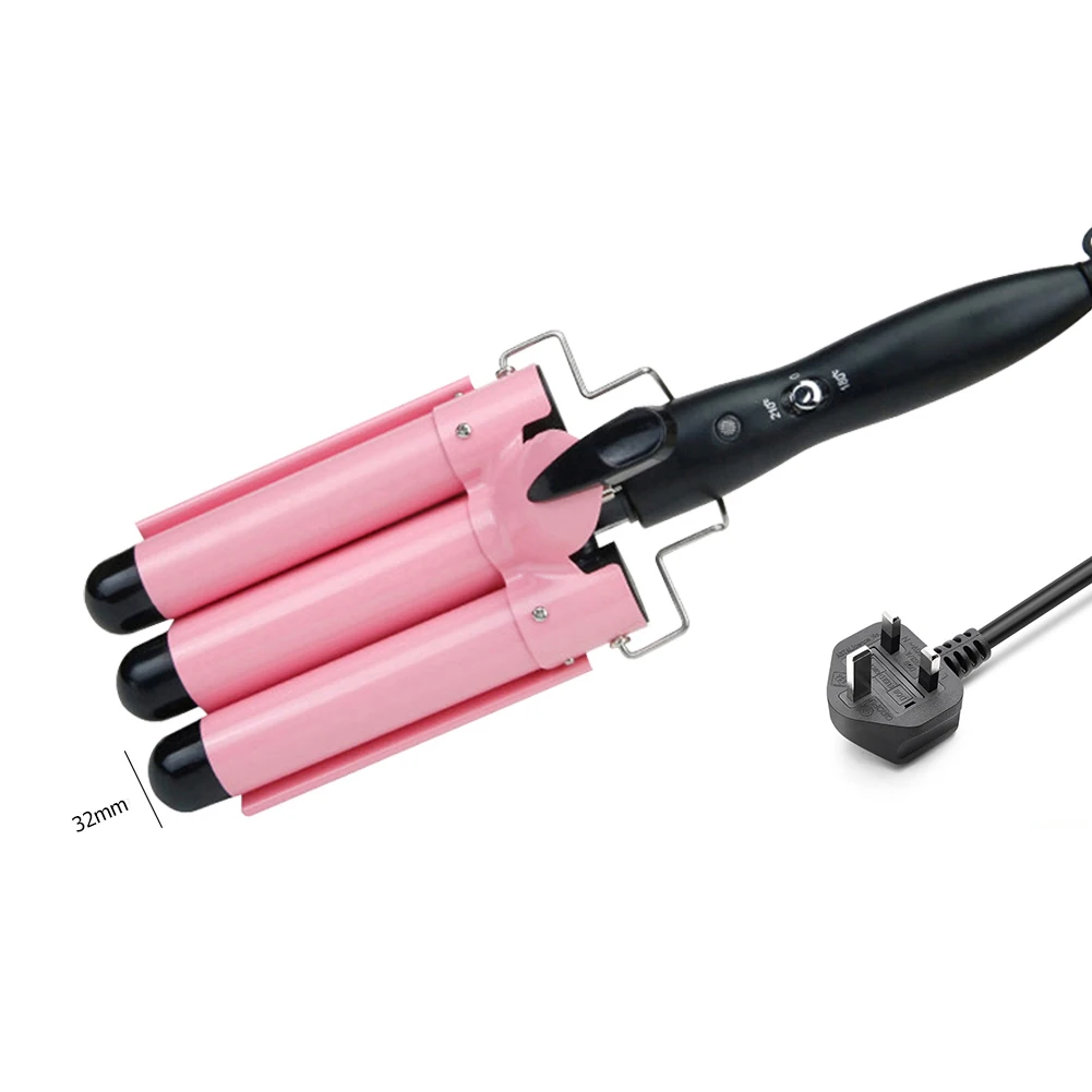 

Dryer Curly Salon DIY Hair Styling Tool Durable Hair Crimper 3 Barrels Hair Curler Egg Roll Hairstyle for Salon Home