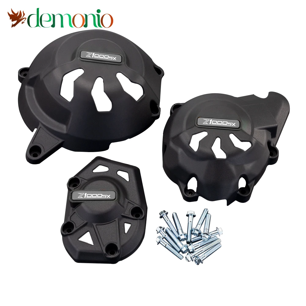 

Motorcycle Engine Case Guard Falling Protection Engine Protective Cover Set For Kawasaki Z1000SX 2011-2019 Z 1000 SX z1000sx