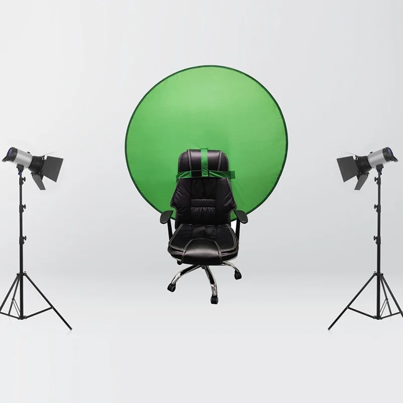 75/110/142cm portable collapsible green screen backdrop Photography Background chair strap background For Photography Studio