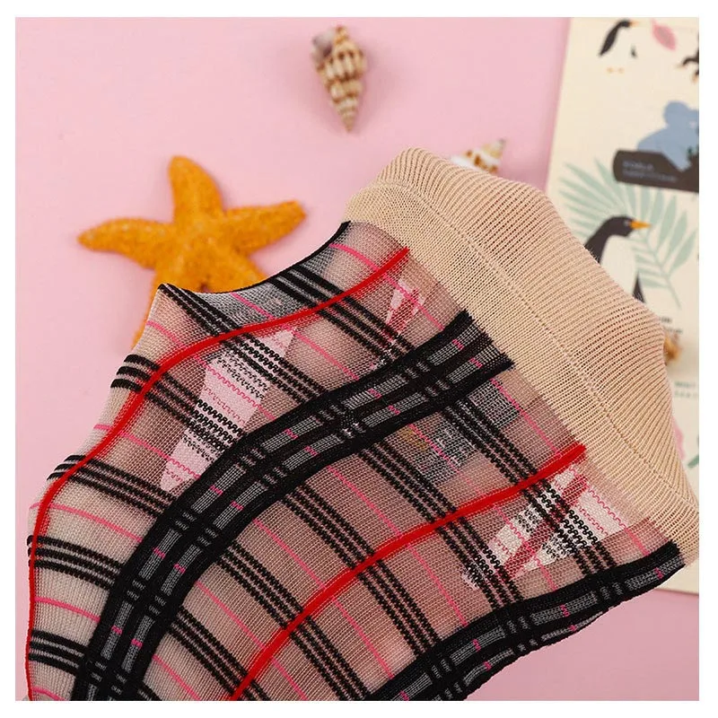 Корейский стиль шелковые прилив Happy забавные Женские носочки милые тонкие