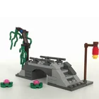 City MOC модели аксессуары Ивовый мост цветы игрушка для детей Образование река улица города совместимые строительные блоки