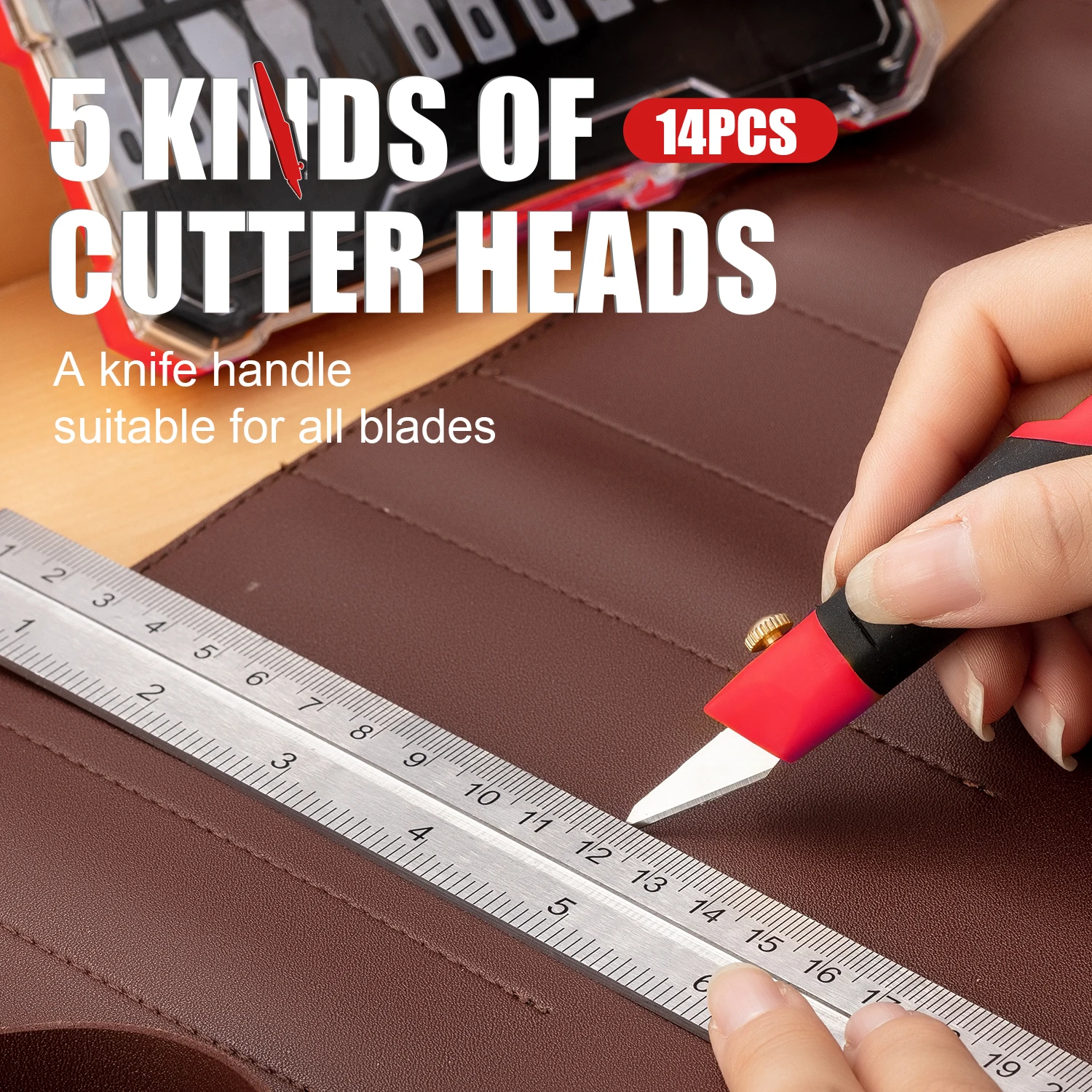 Набор ножей EZARC прецизионных для ремесла и хобби сменные лезвия SK5 резьбы