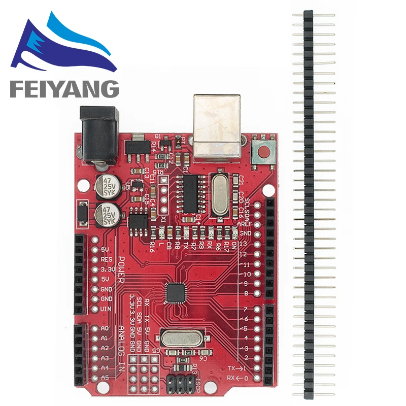 Один комплект черный/синий/красный UNO R3 CH340G + MEGA328P чип 16 МГц для Arduino|uno r3|uno r3 unouno ch340g