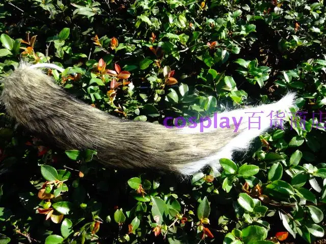 Косплей Универсальный дикий волк плюшевый серый хвост уши|tails plush|cosplay plushears tail |