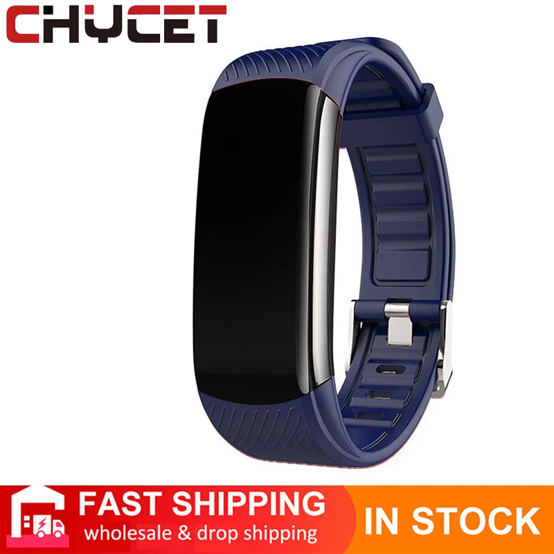 

CHYCET Women Watches Men Body Temperature Measurement Heart Rate Monitor Wristband Sport Smart Band Waterproof for Android IOS
