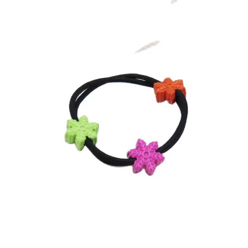 1 шт. 3 снежинки эластичные повязки для волос игрушки девочек ручная работа бант