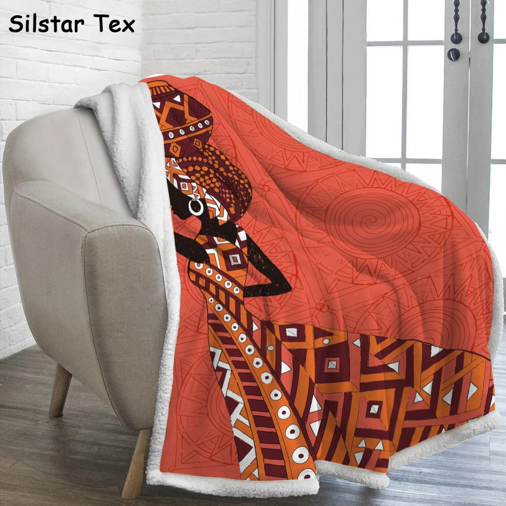 

Silstar Tex Maya Ethnic Blanket Cartoon Sherpa Fleece Blankets Throws on Bed/Crib/Couch 150x200CM Baby Girls Boys Kids Gift