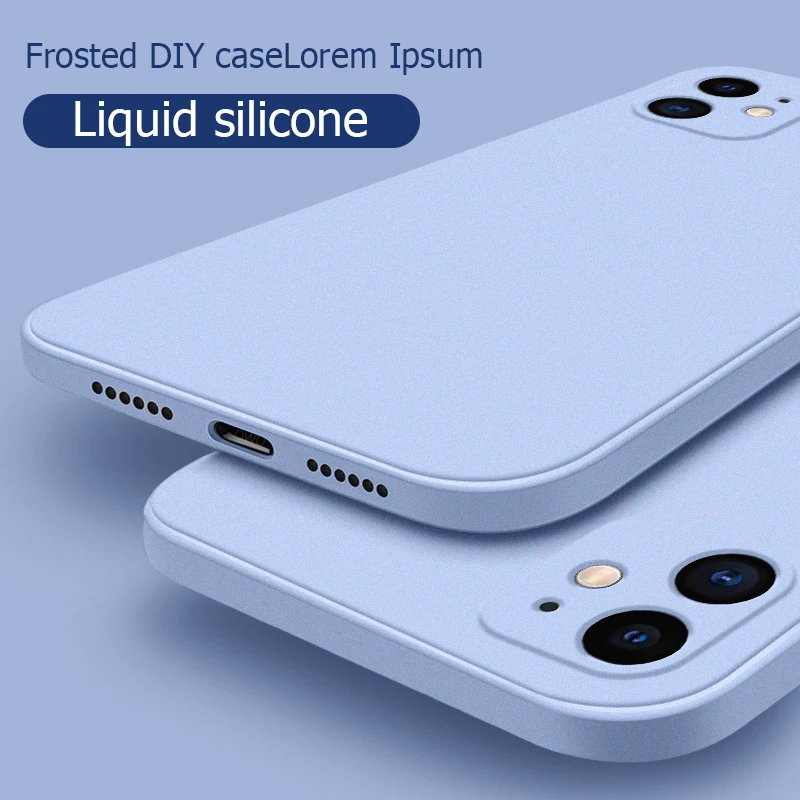 Роскошный силиконовый телефон чехол с полным покрытием для айфона Apple iPhone 12 11 Pro XS