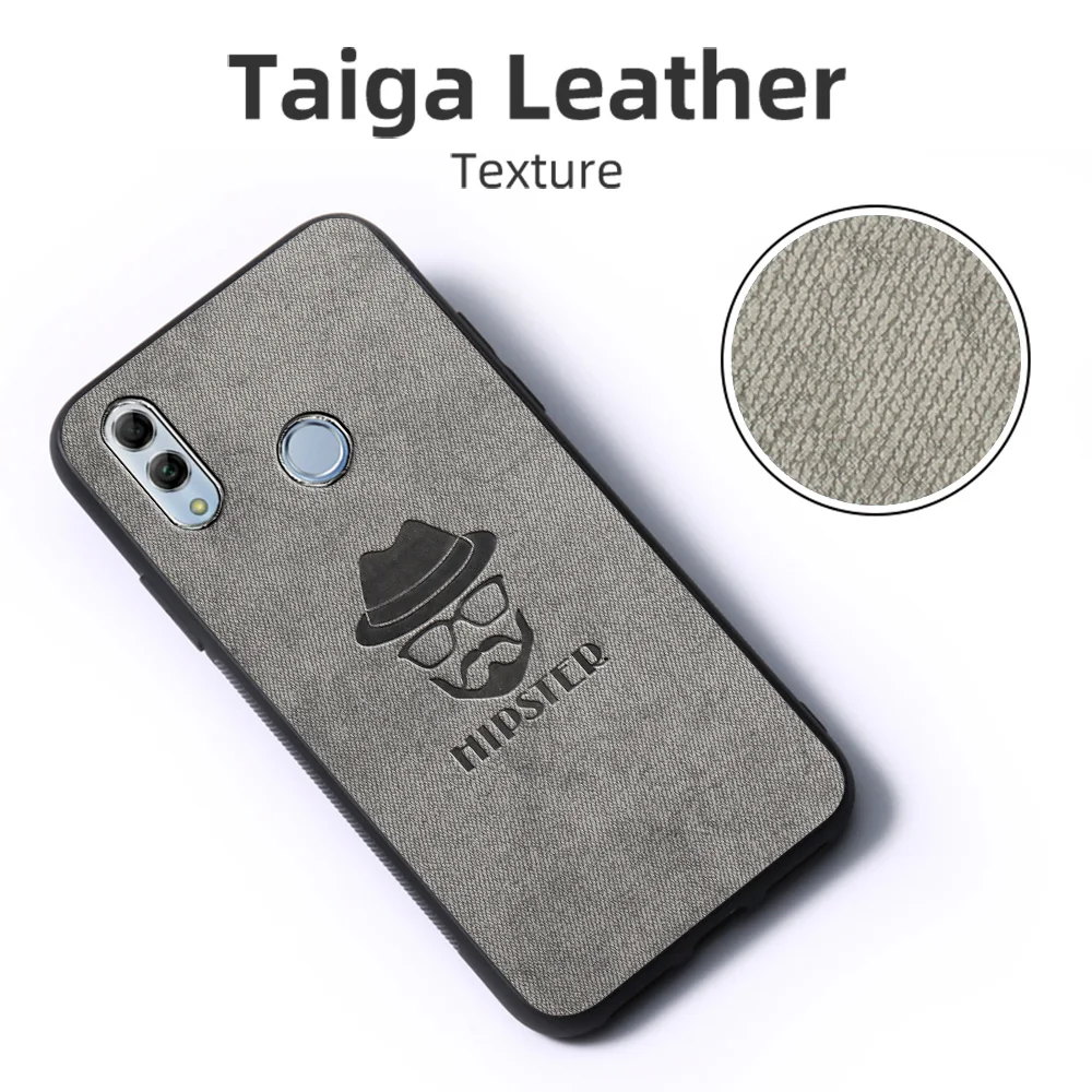 

Business Fabric Cloth Phone Case Cover For Huawei Honor 10i 10 10X Lite 8X 20 Pro 9X Pro 9 9A 30s 30 Cases Soft Case Coque Funda