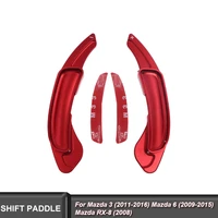 1 set steering wheel aluminum shift paddle for mazda 3 2011 2016 mazda 6 2009 2015 mazda rx 8 2008 sticker trim accessorie